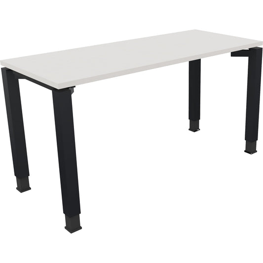 Schreibtisch all in one Maße: 1.400 x 680-820 x 600 mm (B x H x T) Holz diamantweiß