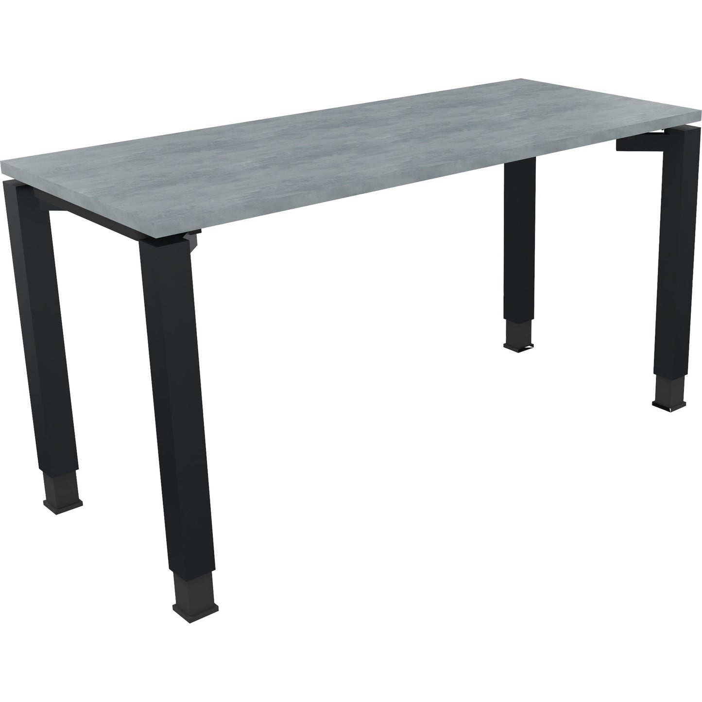 Schreibtisch all in one Maße: 1.400 x 680-820 x 600 mm (B x H x T) Holz beton hell
