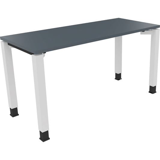 Schreibtisch all in one Maße: 1.400 x 680-820 x 600 mm (B x H x T) Holz lavagrau