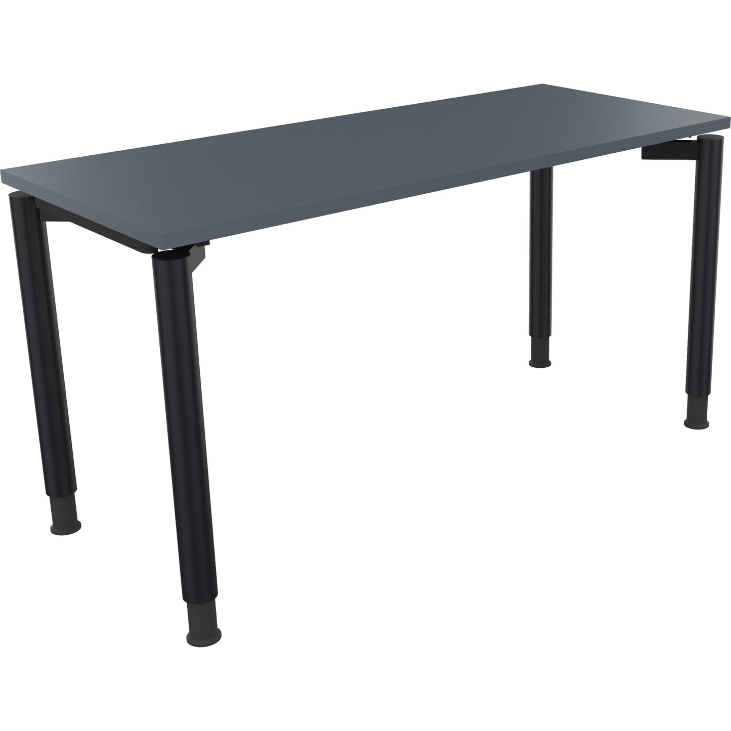 Schreibtisch all in one Maße: 1.400 x 680-820 x 600 mm (B x H x T) Holz lavagrau