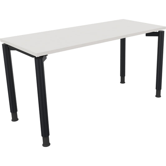 Schreibtisch all in one Maße: 1.400 x 680-820 x 600 mm (B x H x T) Holz diamantweiß