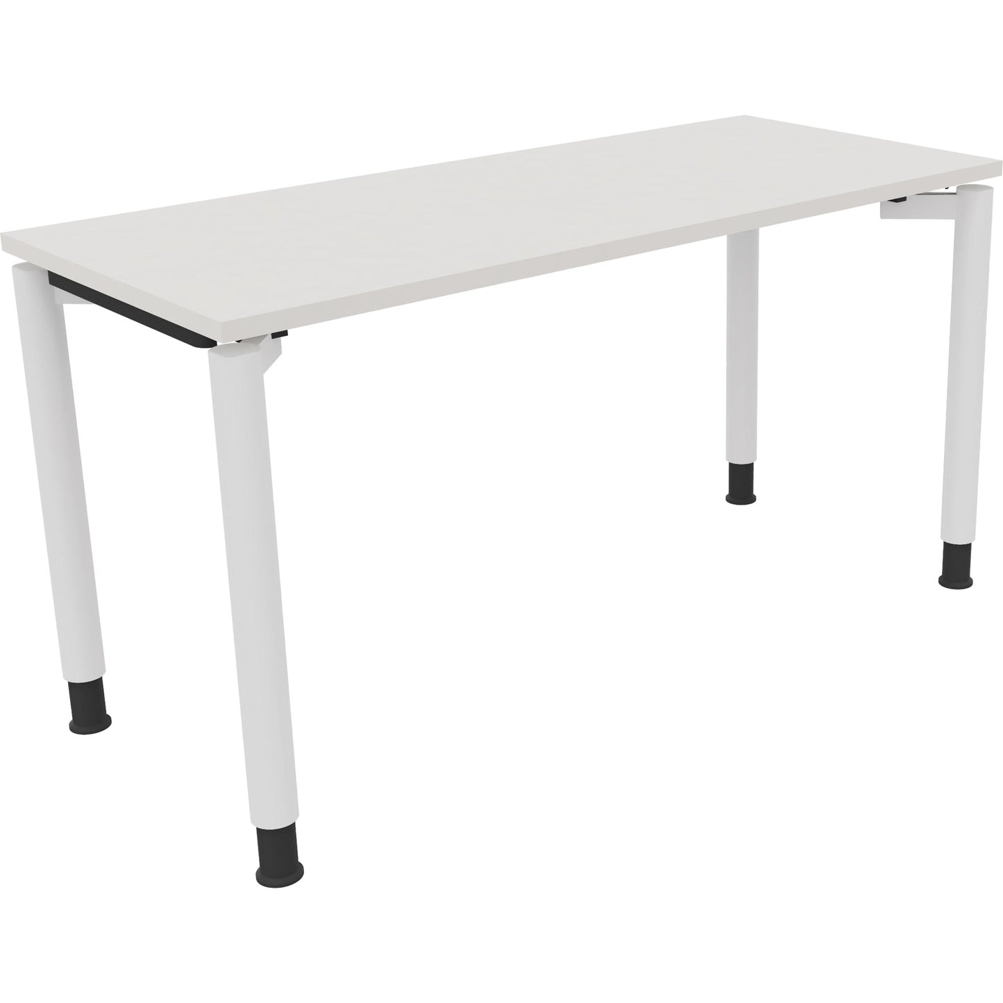 Schreibtisch all in one Maße: 1.400 x 680-820 x 600 mm (B x H x T) Holz diamantweiß