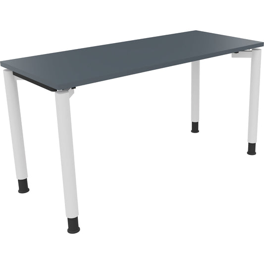 Schreibtisch all in one Maße: 1.400 x 680-820 x 600 mm (B x H x T) Holz lavagrau