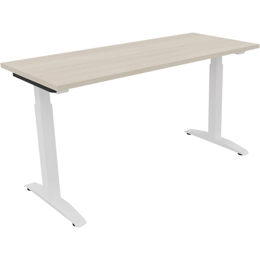 Schreibtisch all in one Maße: 1.400 x 650-850 x 600 mm (B x H x T) Holz akazie hell
