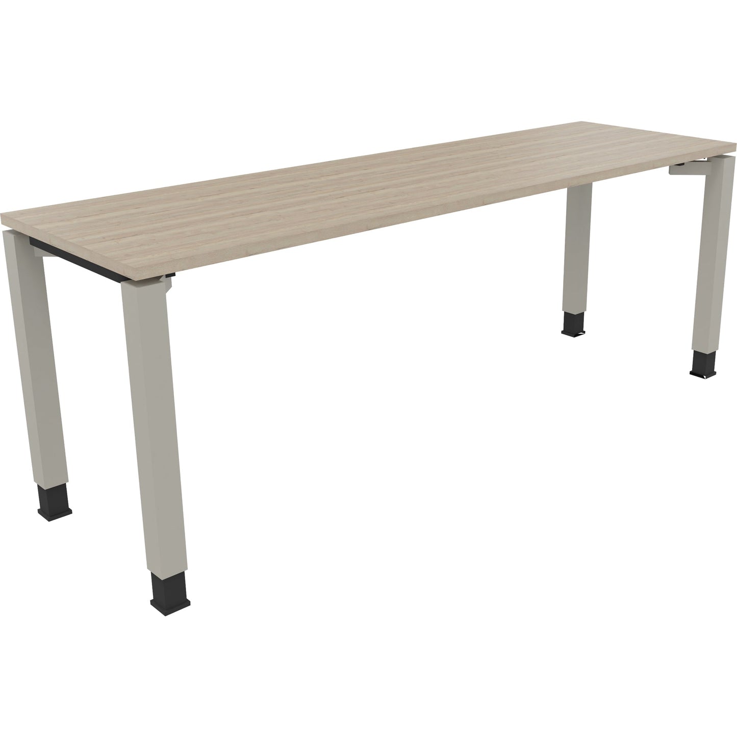 Schreibtisch all in one Maße: 2.000 x 680-820 x 800 mm (B x H x T) Holz eiche natur