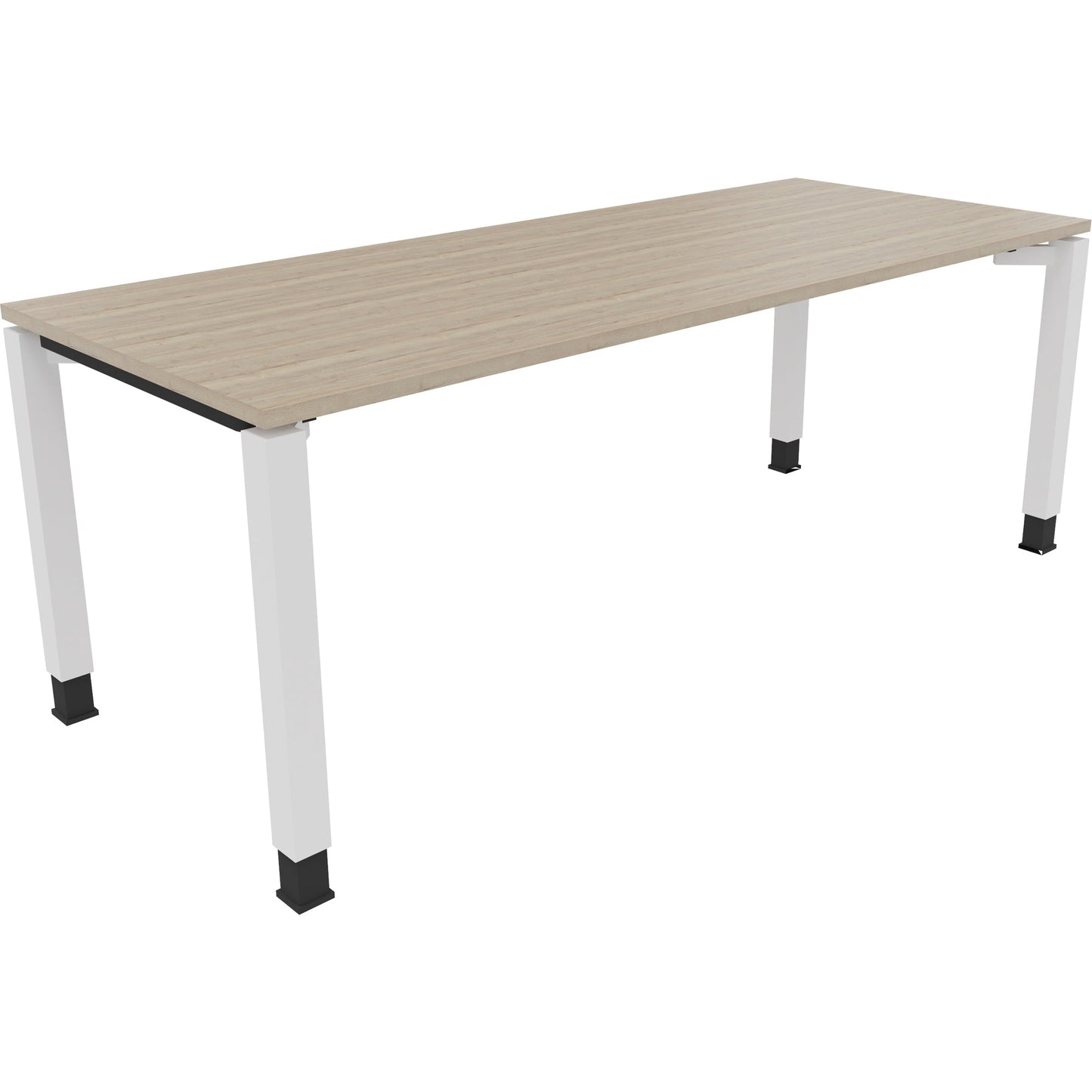 Schreibtisch all in one Maße: 2.000 x 680-820 x 800 mm (B x H x T) Holz eiche natur
