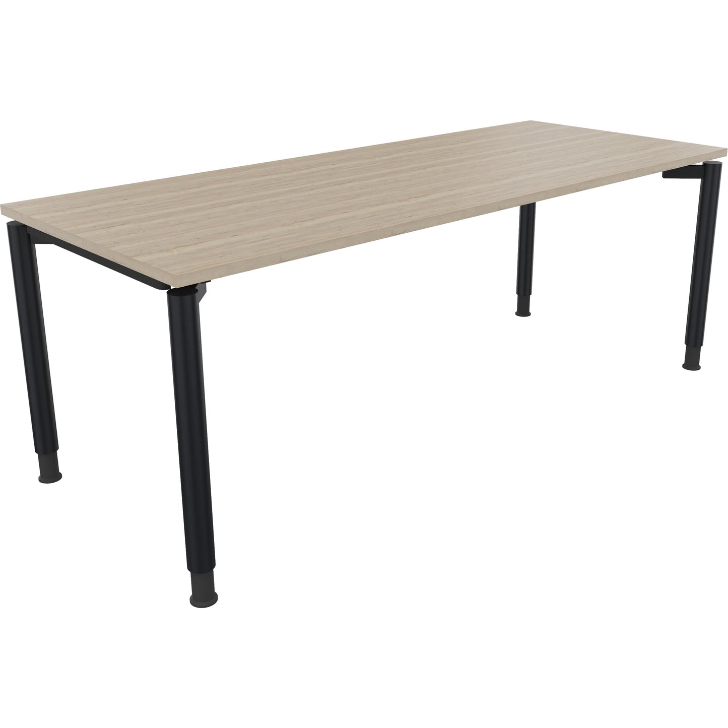 Schreibtisch all in one Maße: 2.000 x 680-820 x 800 mm (B x H x T) Holz eiche natur