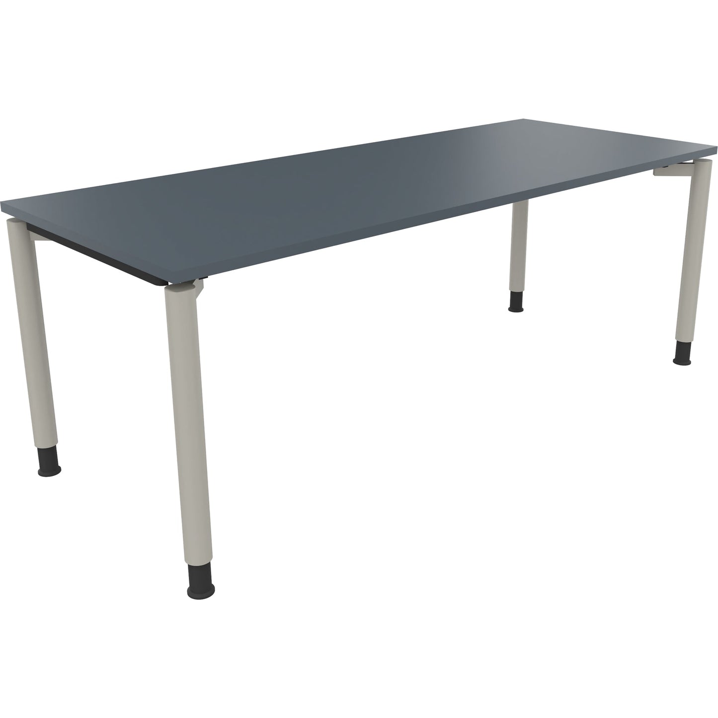 Schreibtisch all in one Maße: 2.000 x 680-820 x 800 mm (B x H x T) Holz lavagrau
