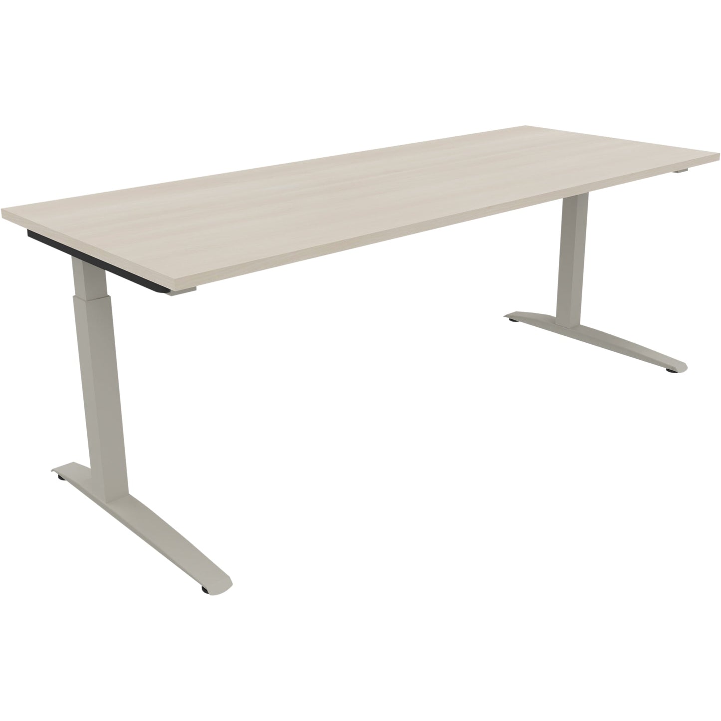 Schreibtisch all in one Maße: 2.000 x 650-850 x 800 mm (B x H x T) Holz akazie hell