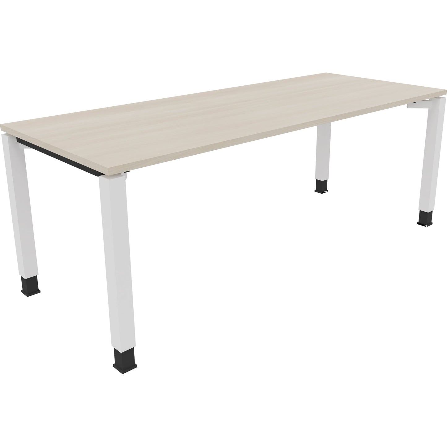 Schreibtisch all in one Maße: 2.000 x 680-820 x 800 mm (B x H x T) Holz akazie hell