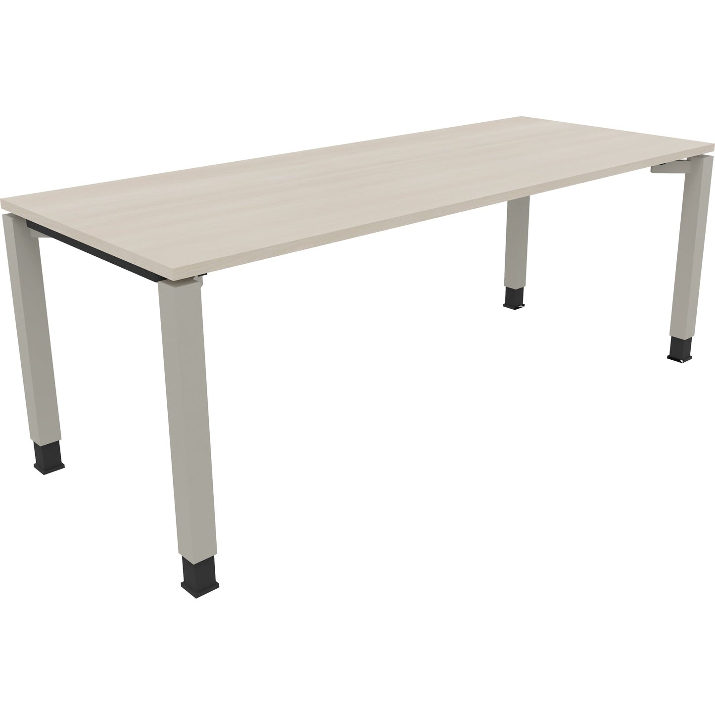 Schreibtisch all in one Maße: 2.000 x 680-820 x 800 mm (B x H x T) Holz akazie hell