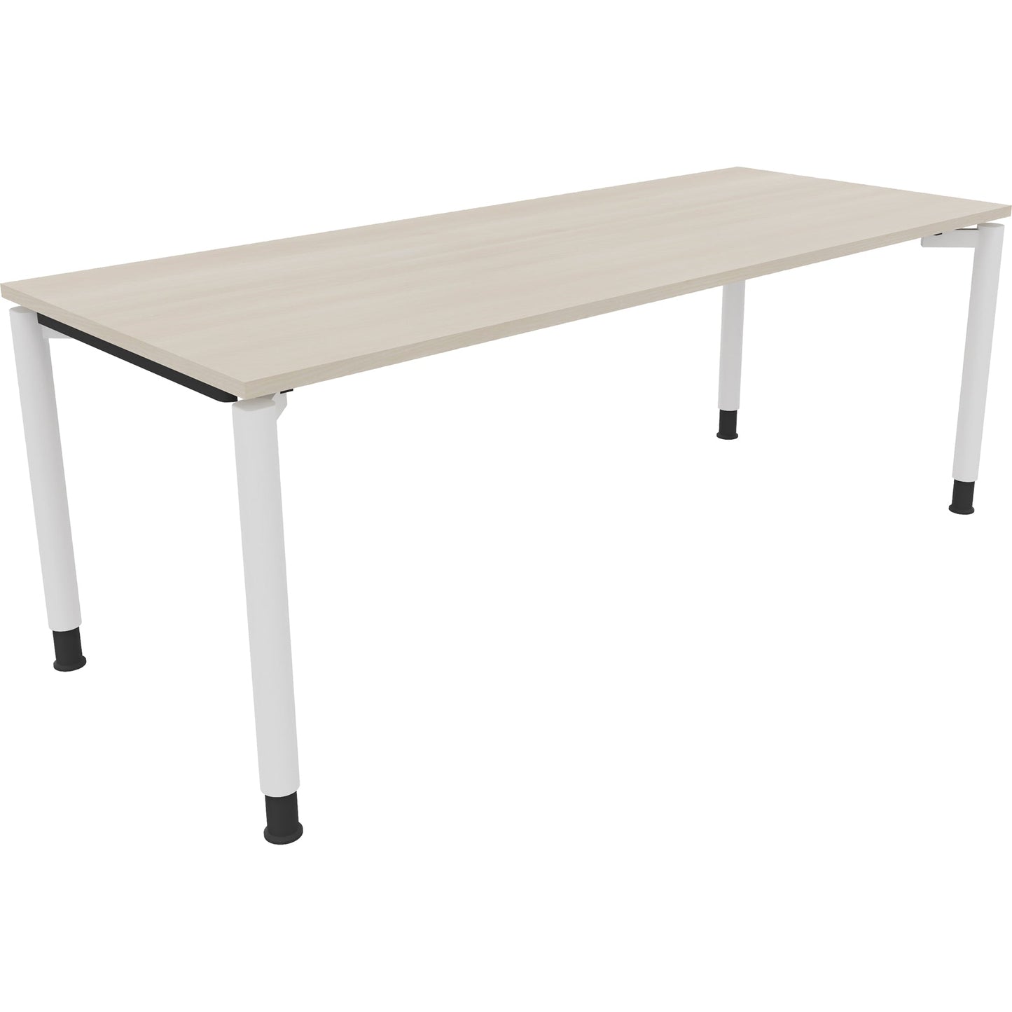 Schreibtisch all in one Maße: 2.000 x 680-820 x 800 mm (B x H x T) Holz akazie hell
