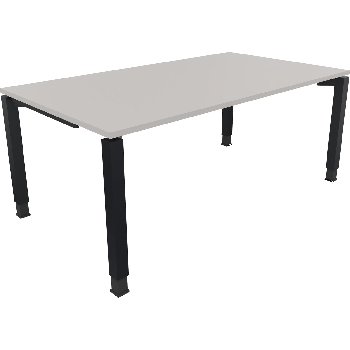 Schreibtisch all in one Maße: 1.800 x 680-820 x 1.000 mm (B x H x T) Holz lichtgrau
