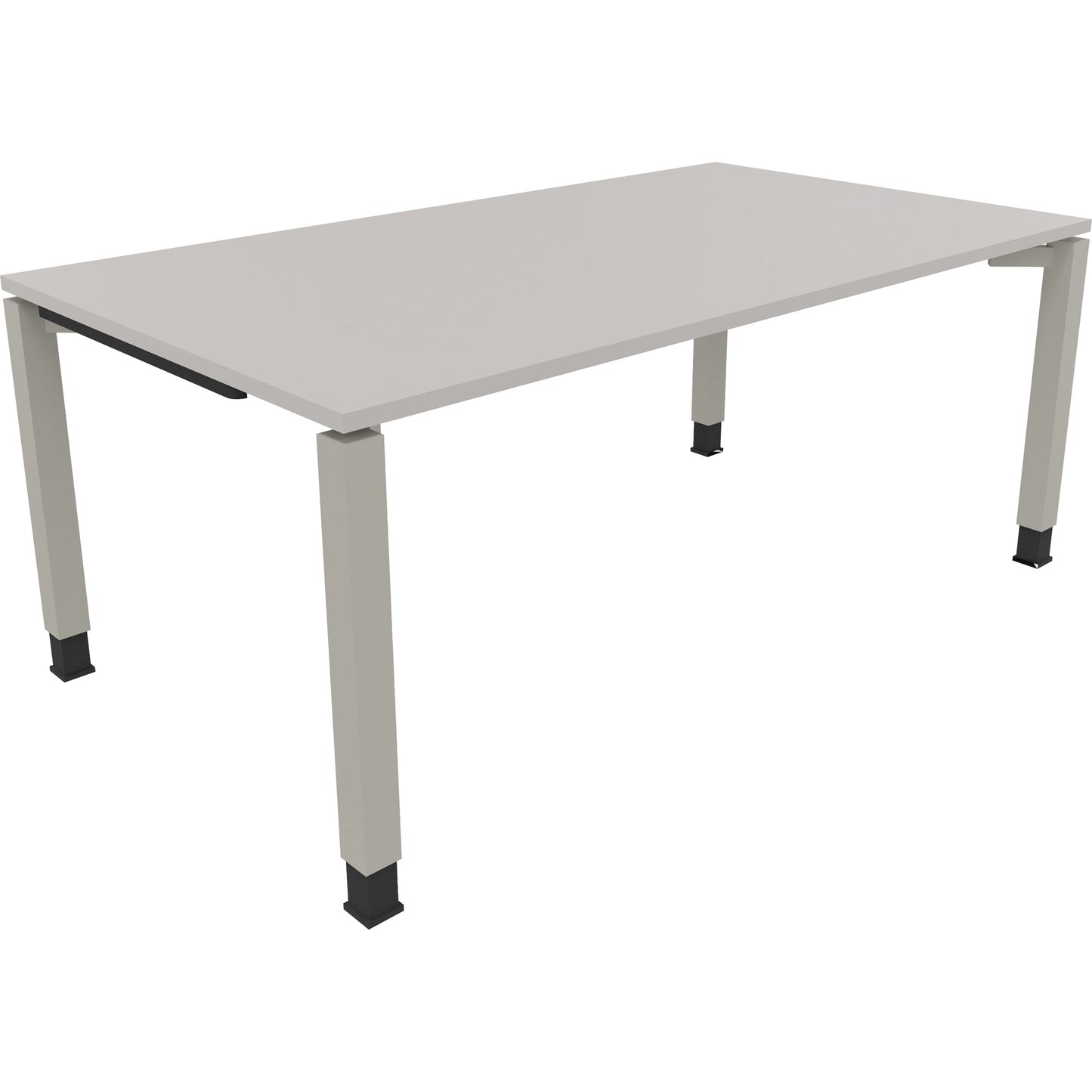 Schreibtisch all in one Maße: 1.800 x 680-820 x 1.000 mm (B x H x T) Holz lichtgrau