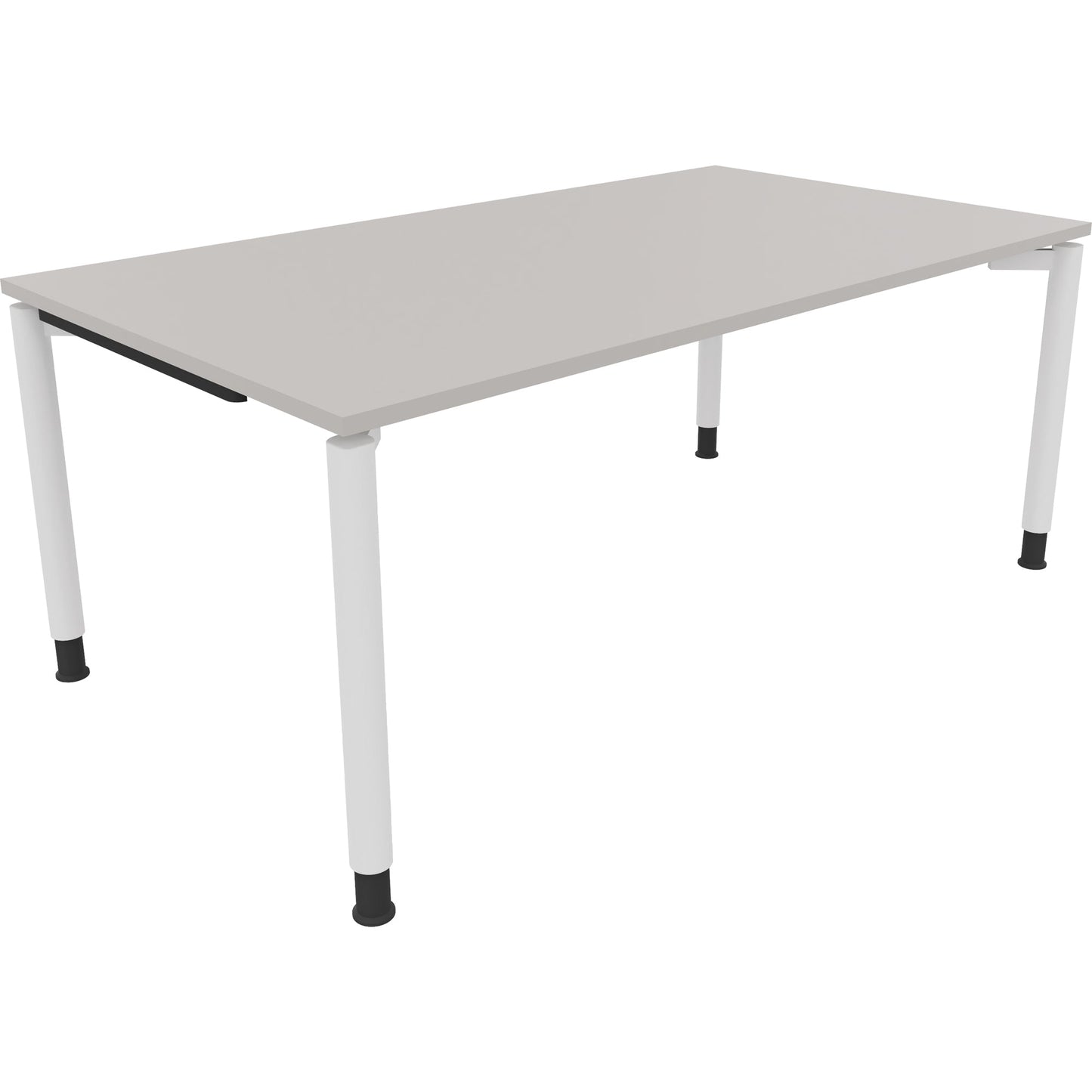 Schreibtisch all in one Maße: 1.800 x 680-820 x 1.000 mm (B x H x T) Holz lichtgrau