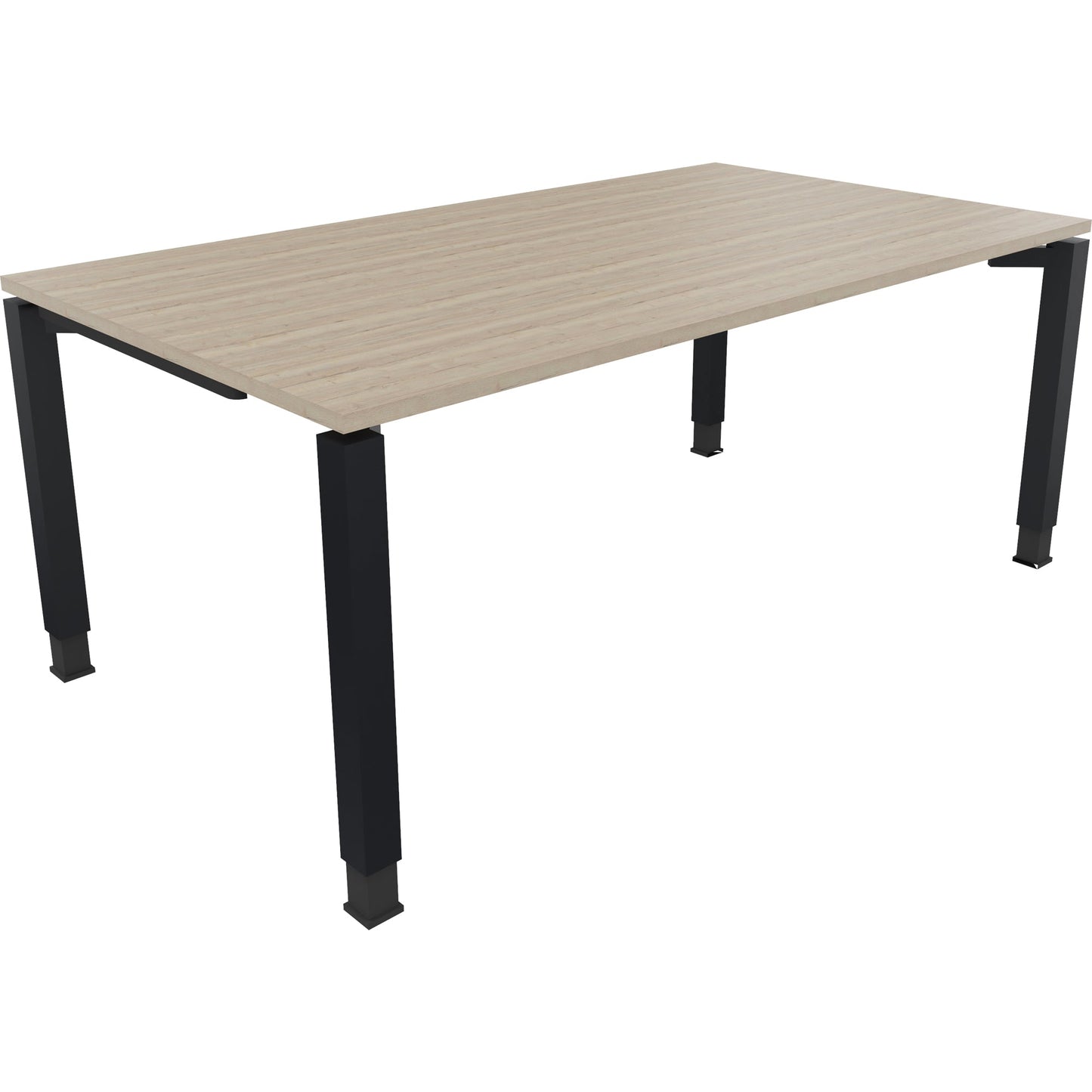 Schreibtisch all in one Maße: 1.800 x 680-820 x 1.000 mm (B x H x T) Holz eiche natur
