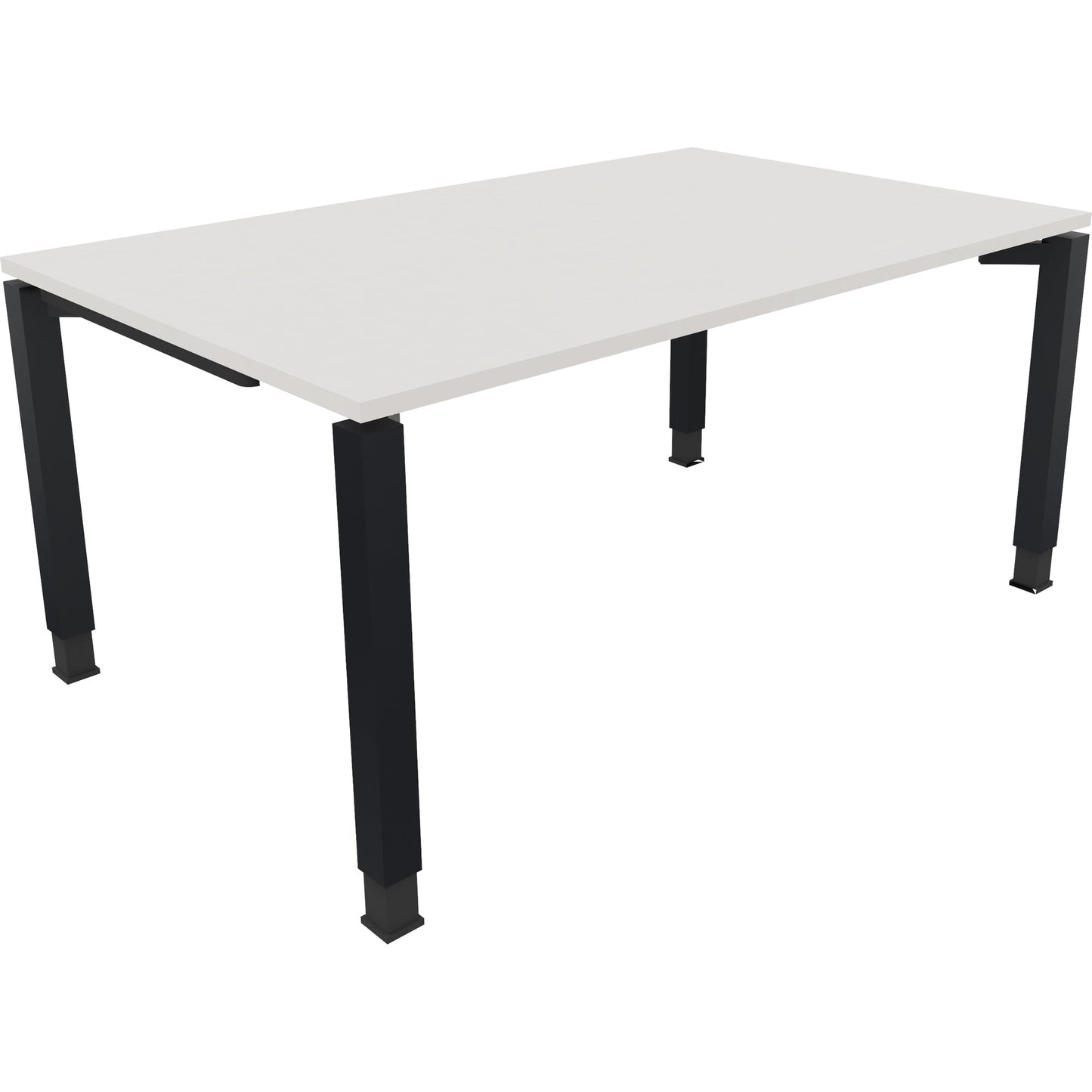 Schreibtisch all in one Maße: 1.800 x 680-820 x 1.000 mm (B x H x T) Holz diamantweiß
