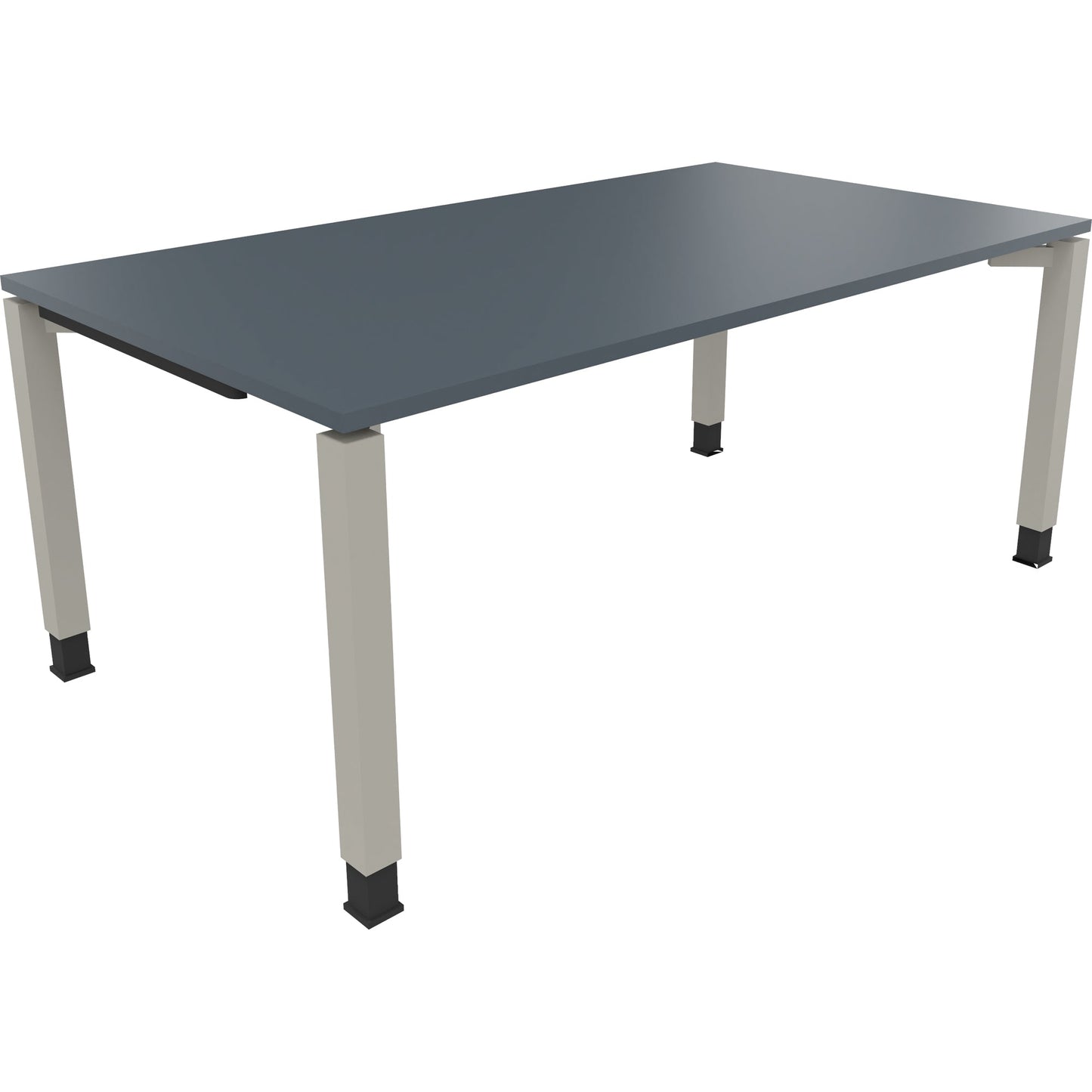 Schreibtisch all in one Maße: 1.800 x 680-820 x 1.000 mm (B x H x T) Holz lavagrau