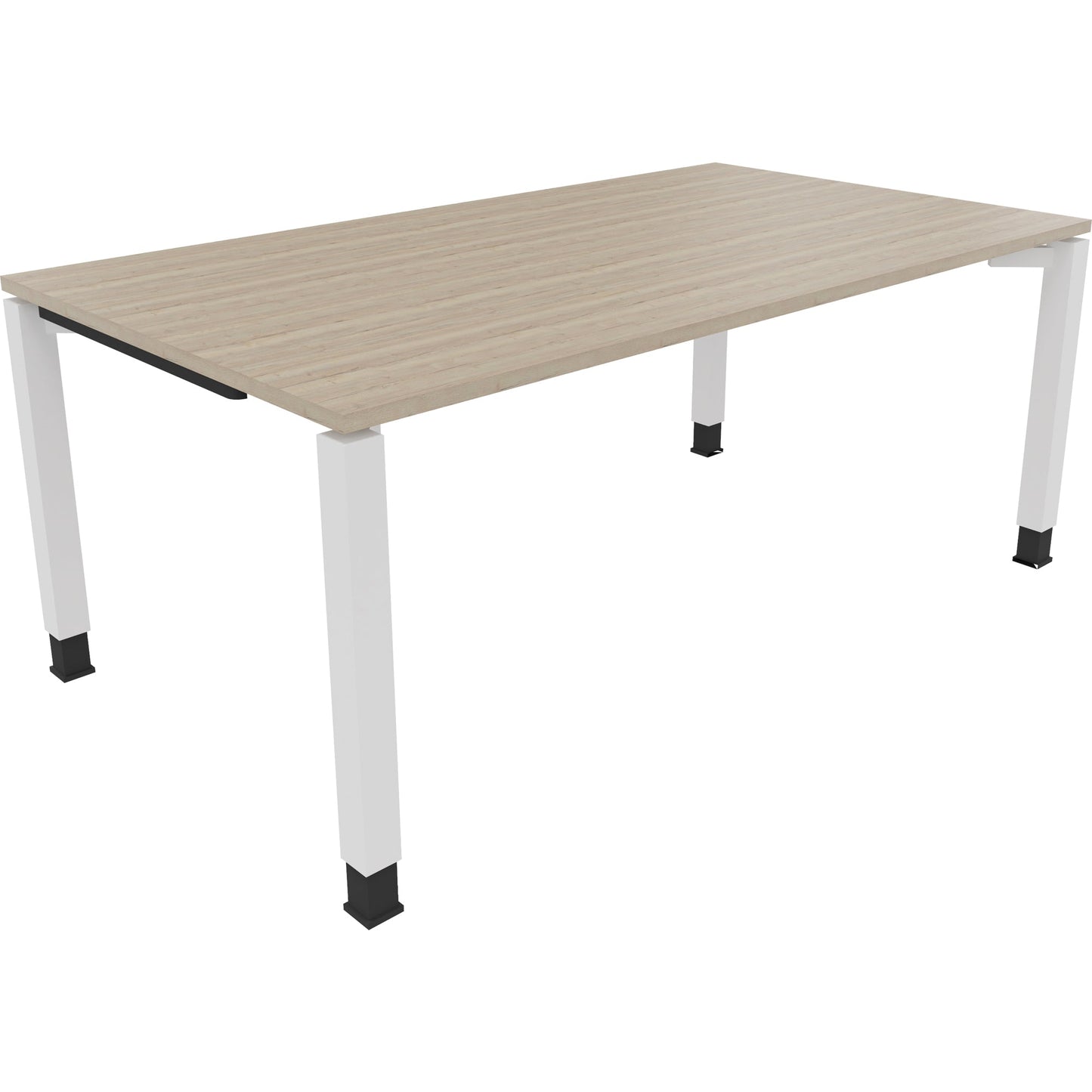 Schreibtisch all in one Maße: 1.800 x 680-820 x 1.000 mm (B x H x T) Holz eiche natur