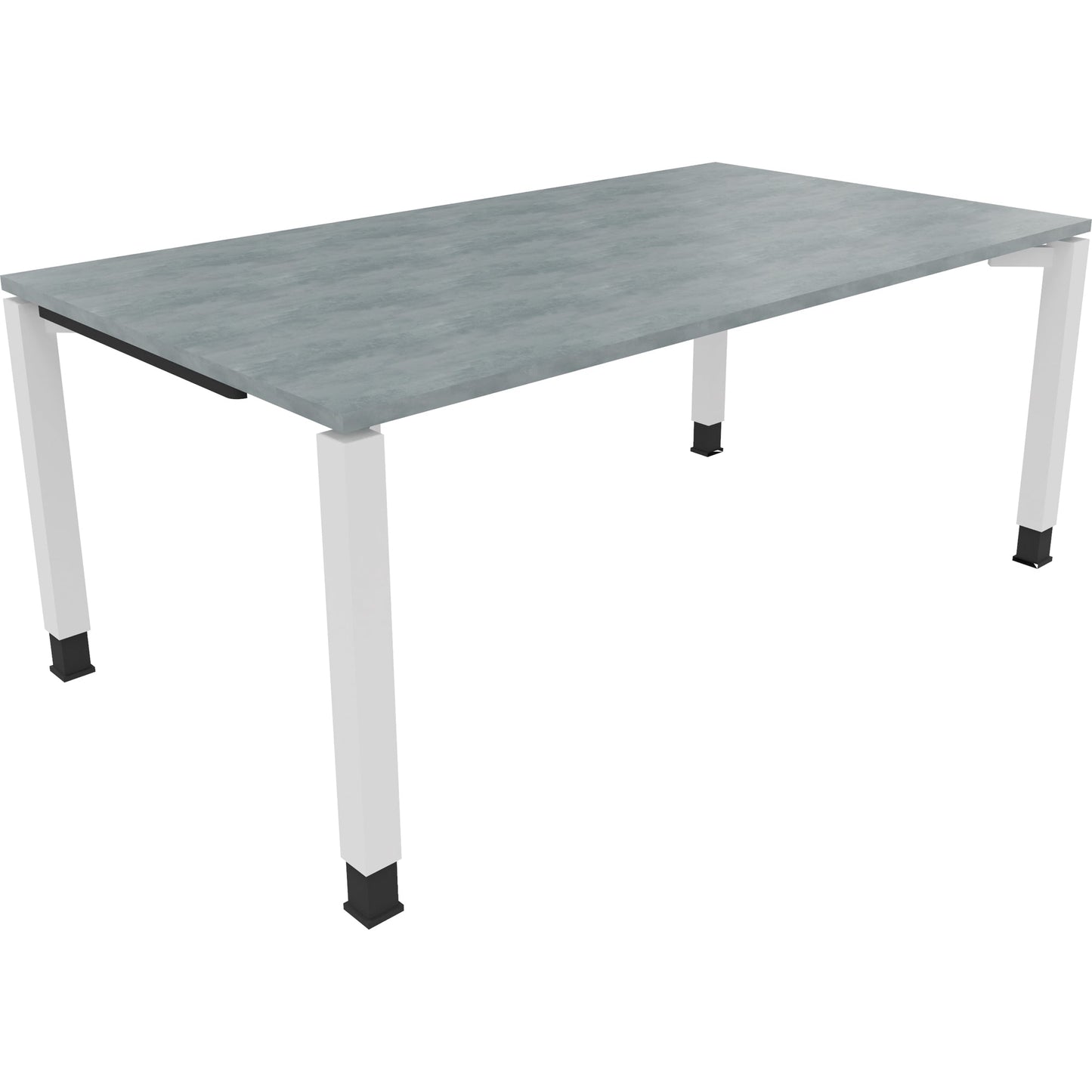 Schreibtisch all in one Maße: 1.800 x 680-820 x 1.000 mm (B x H x T) Holz beton hell