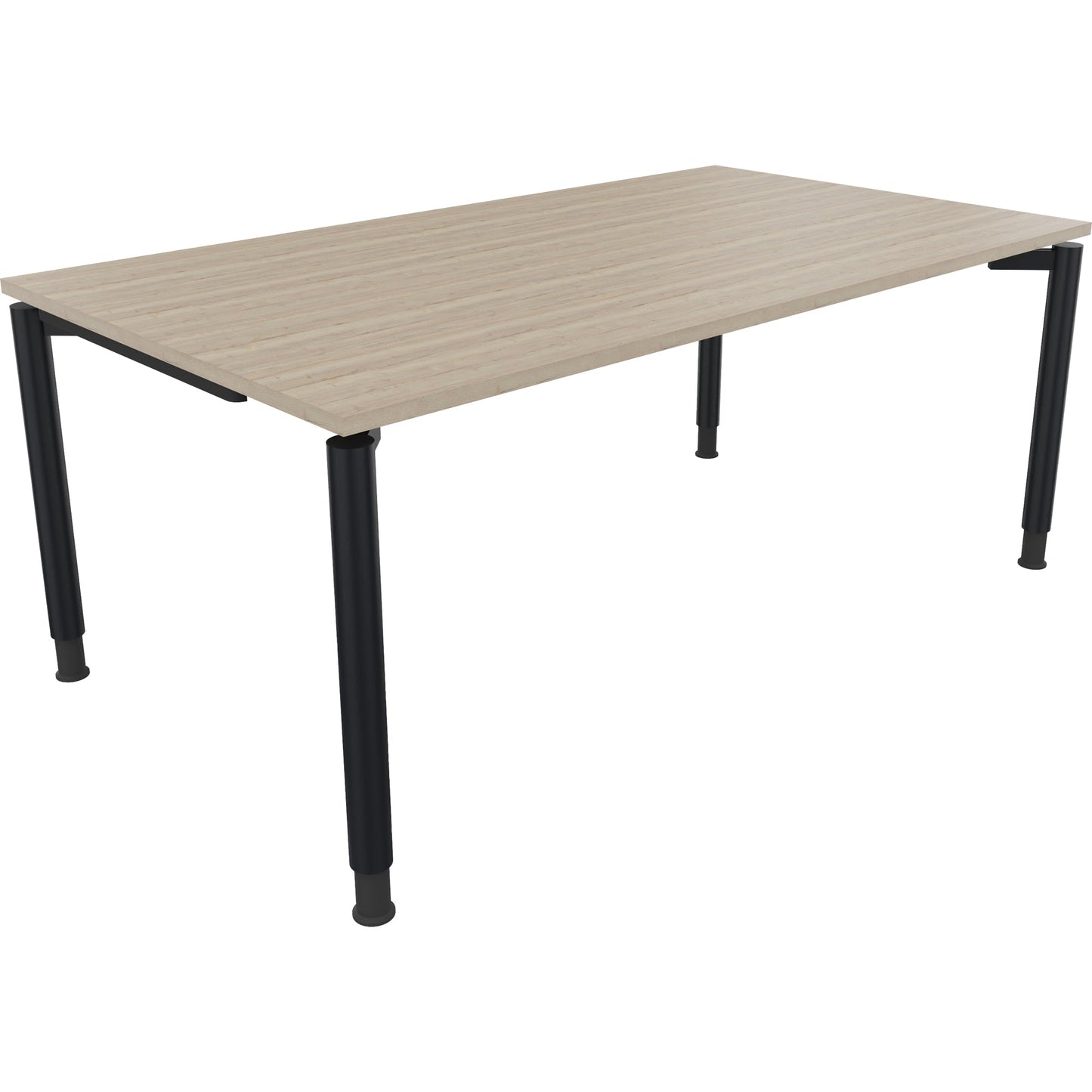 Schreibtisch all in one Maße: 1.800 x 680-820 x 1.000 mm (B x H x T) Holz eiche natur