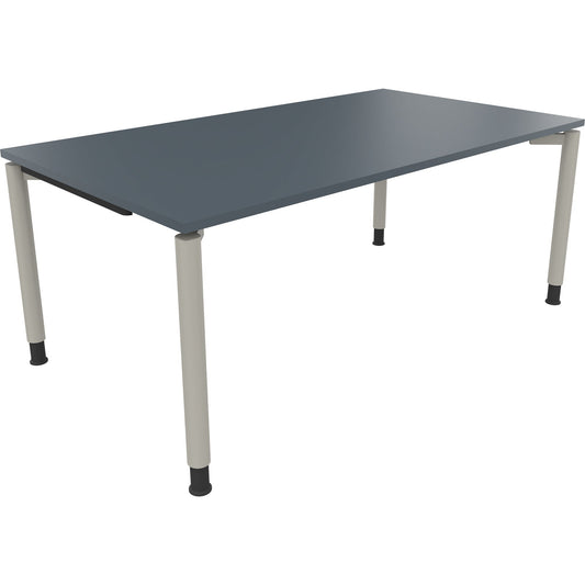 Schreibtisch all in one Maße: 1.800 x 680-820 x 1.000 mm (B x H x T) Holz lavagrau