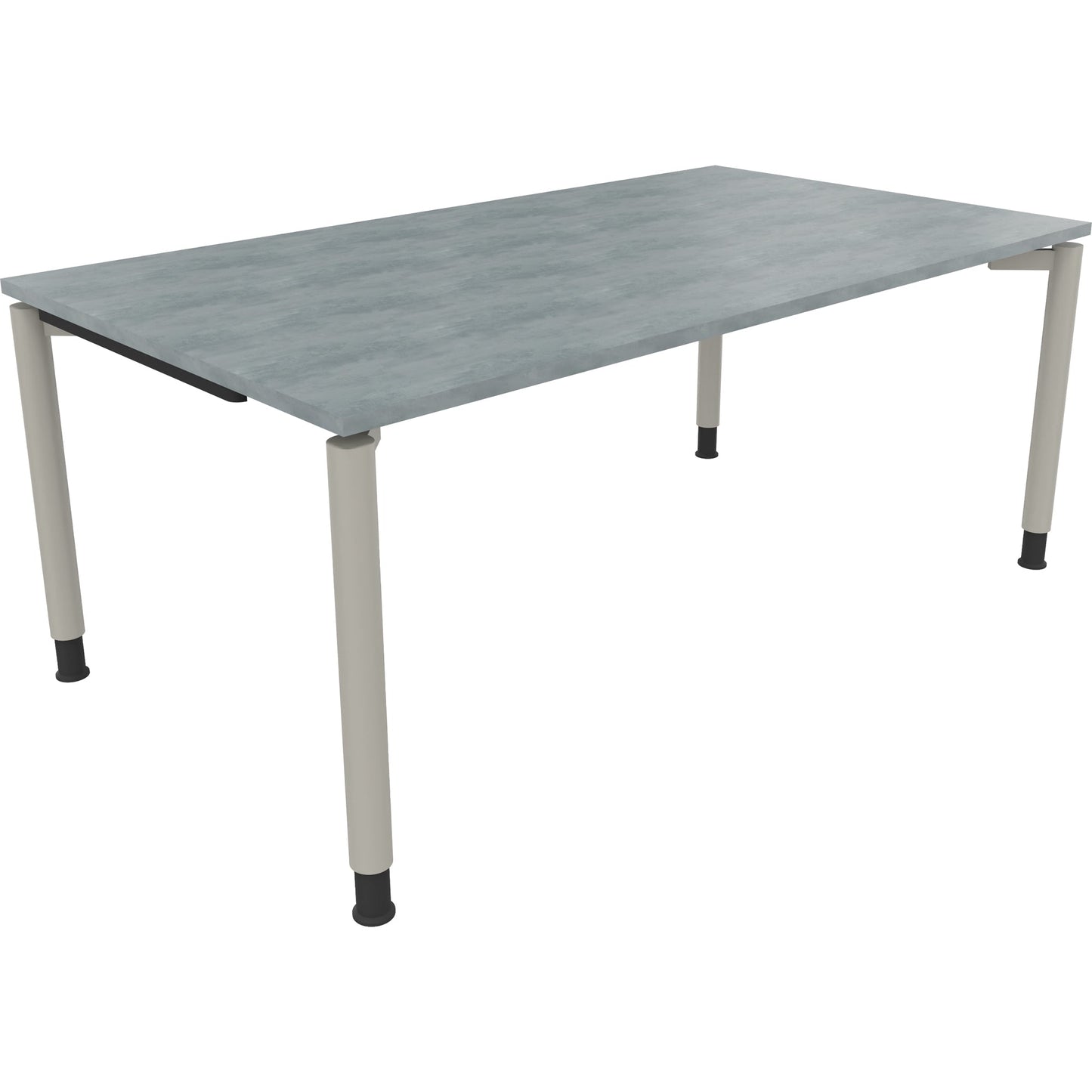 Schreibtisch all in one Maße: 1.800 x 680-820 x 1.000 mm (B x H x T) Holz beton hell