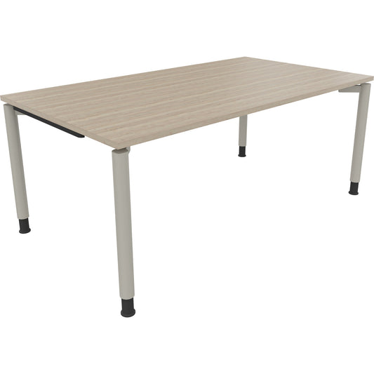 Schreibtisch all in one Maße: 1.800 x 680-820 x 1.000 mm (B x H x T) Holz eiche natur