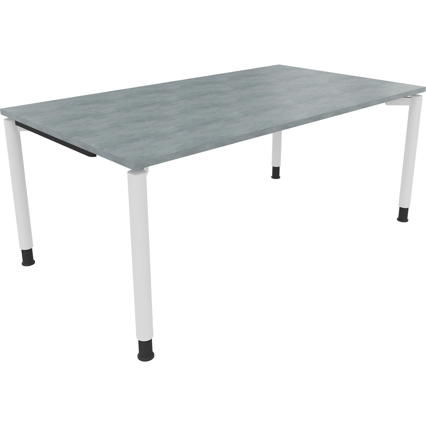 Schreibtisch all in one Maße: 1.800 x 680-820 x 1.000 mm (B x H x T) Holz beton hell