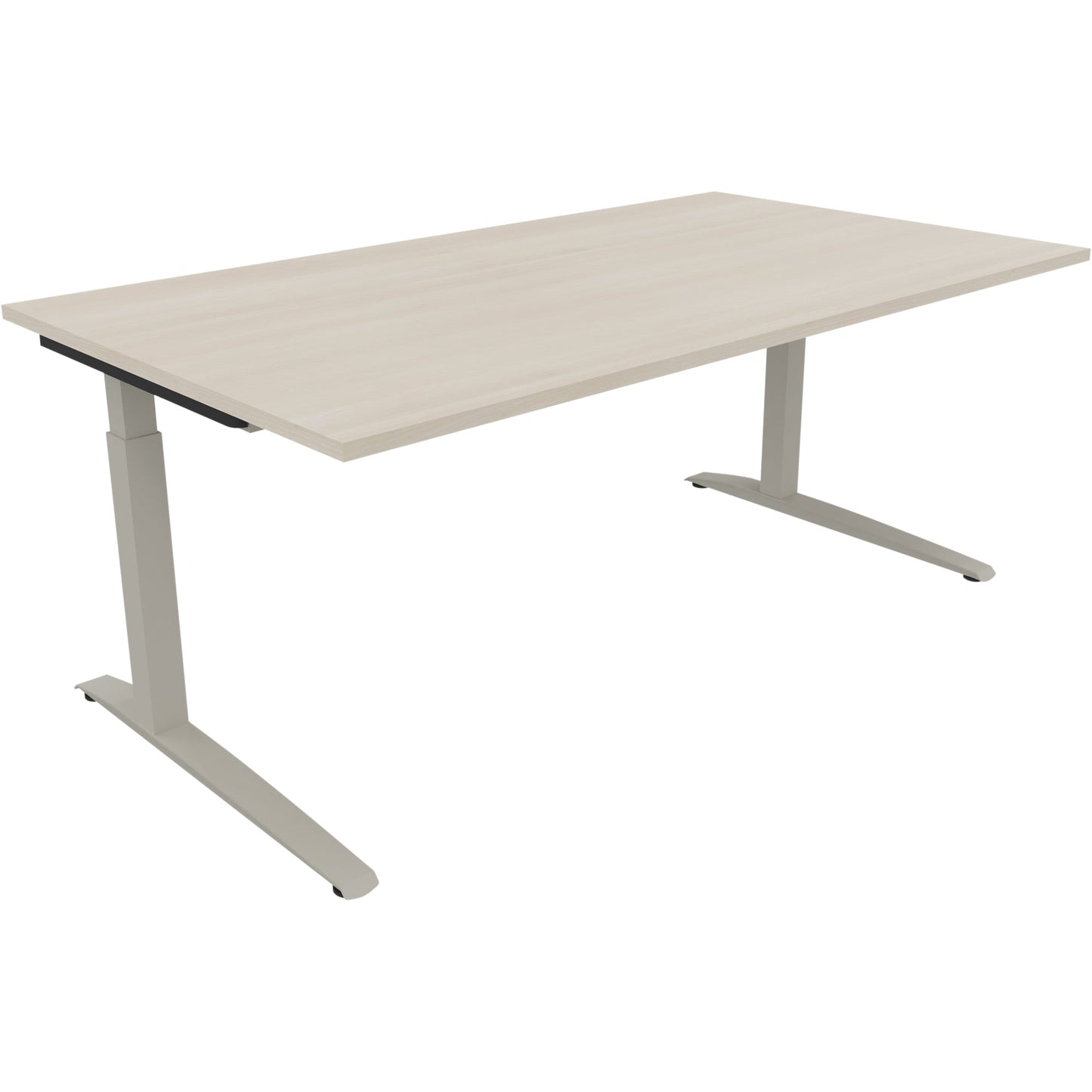 Schreibtisch all in one Maße: 1.800 x 650-850 x 1.000 mm (B x H x T) Holz akazie hell