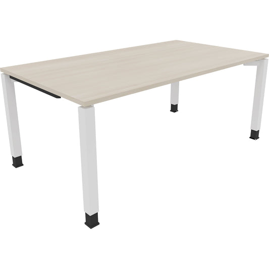 Schreibtisch all in one Maße: 1.800 x 680-820 x 1.000 mm (B x H x T) Holz akazie hell