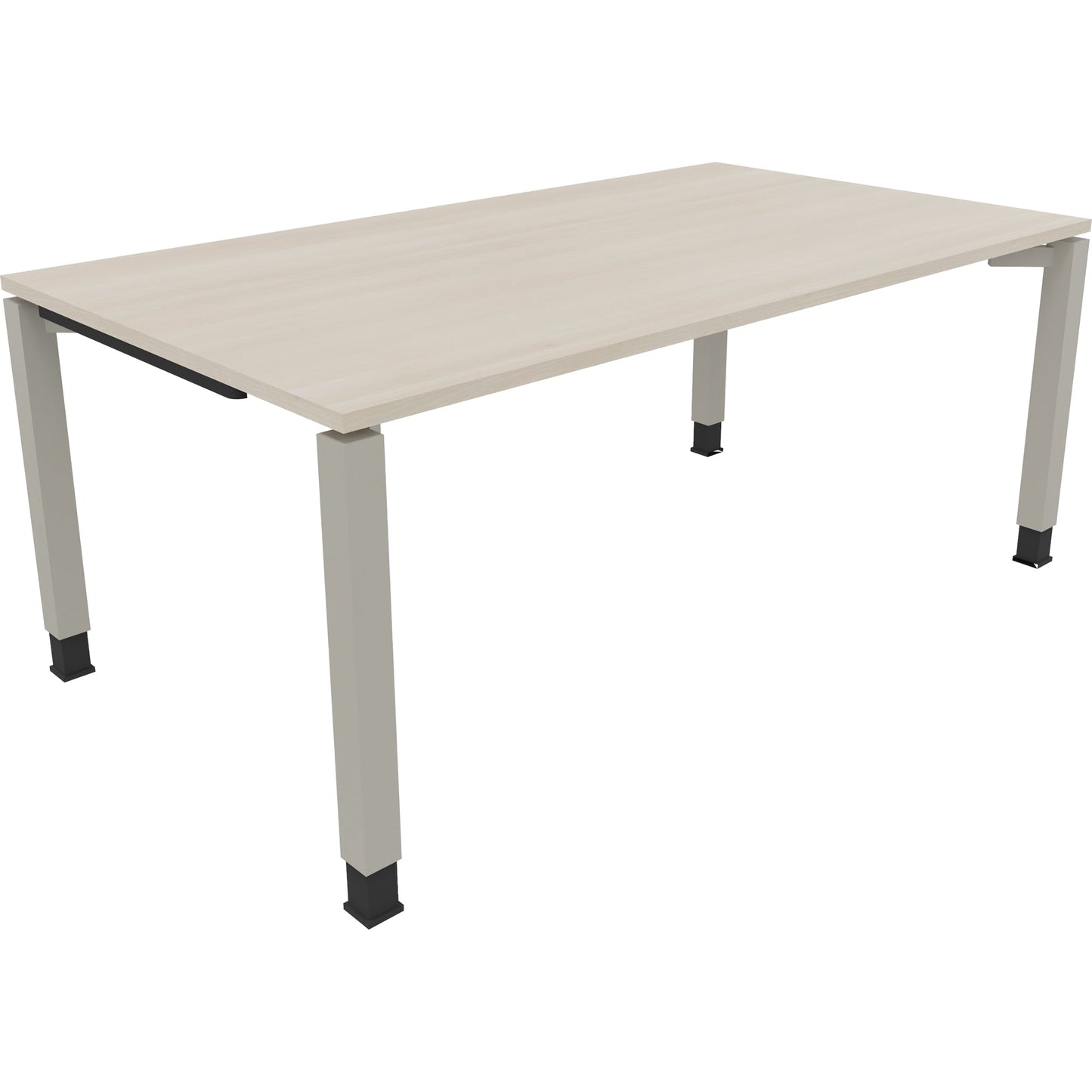 Schreibtisch all in one Maße: 1.800 x 680-820 x 1.000 mm (B x H x T) Holz akazie hell