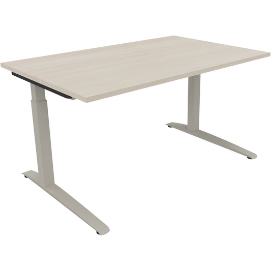 Schreibtisch all in one Maße: 1.800 x 650-850 x 700 mm (B x H x T) Holz akazie hell
