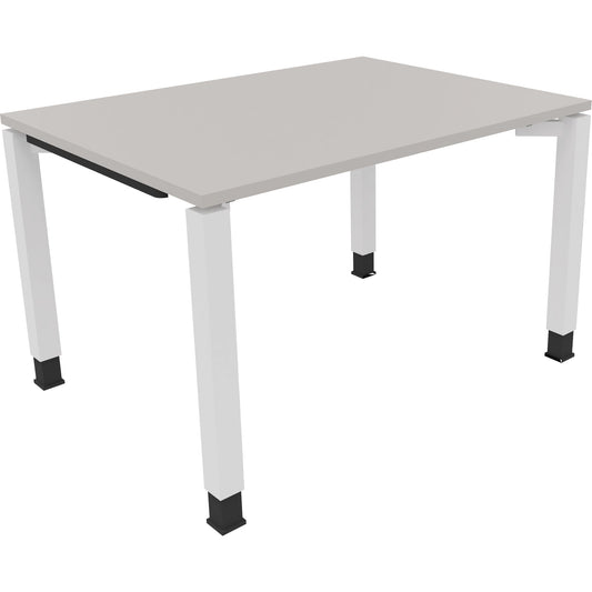 Schreibtisch all in one Maße: 1.200 x 680-820 x 900 mm (B x H x T) Holz lichtgrau