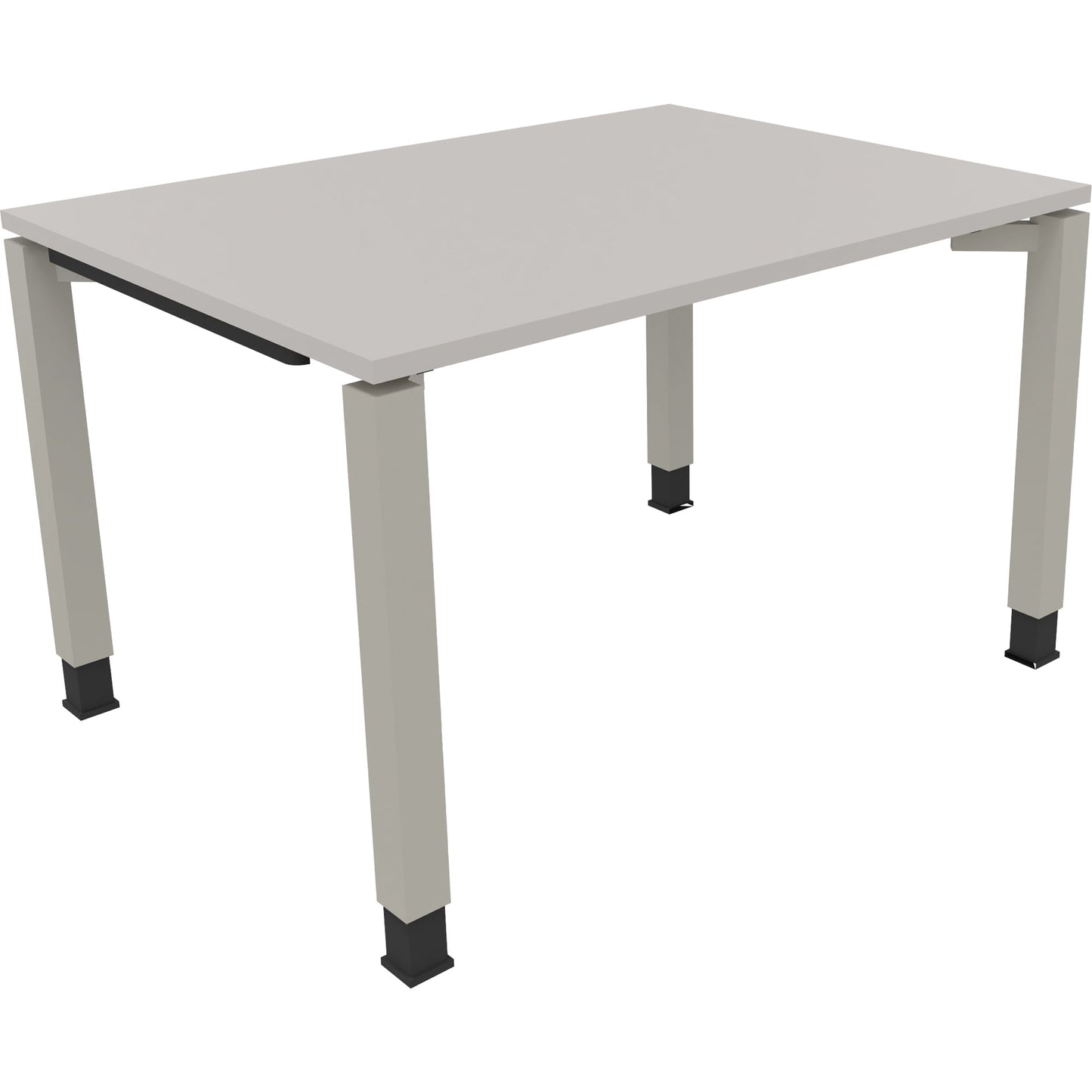 Schreibtisch all in one Maße: 1.200 x 680-820 x 900 mm (B x H x T) Holz lichtgrau