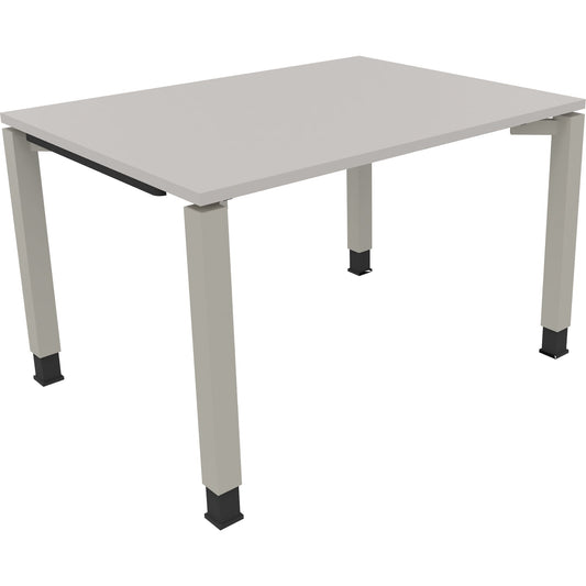 Schreibtisch all in one Maße: 1.200 x 680-820 x 900 mm (B x H x T) Holz lichtgrau