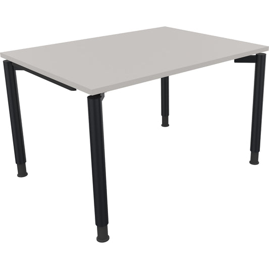 Schreibtisch all in one Maße: 1.200 x 680-820 x 900 mm (B x H x T) Holz lichtgrau