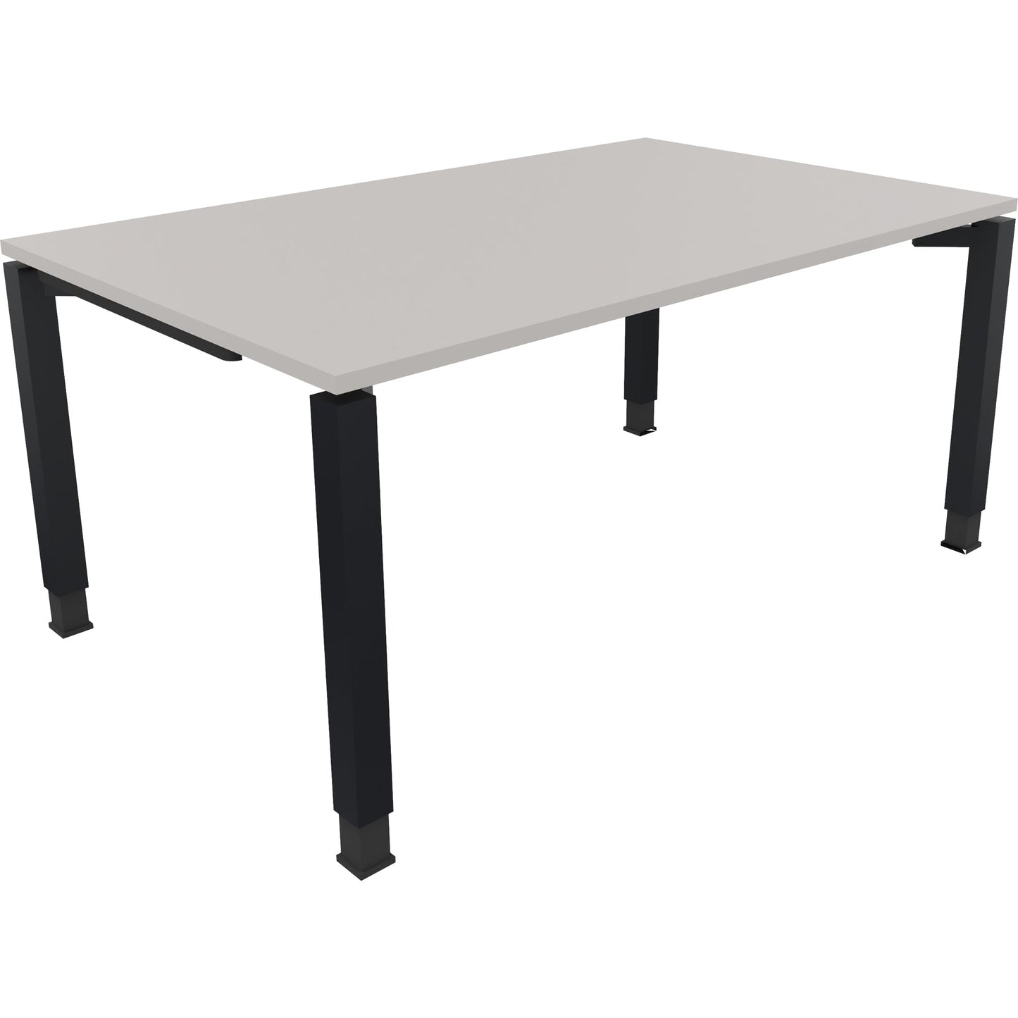 Schreibtisch all in one Maße: 1.600 x 680-820 x 1.000 mm (B x H x T) Holz lichtgrau