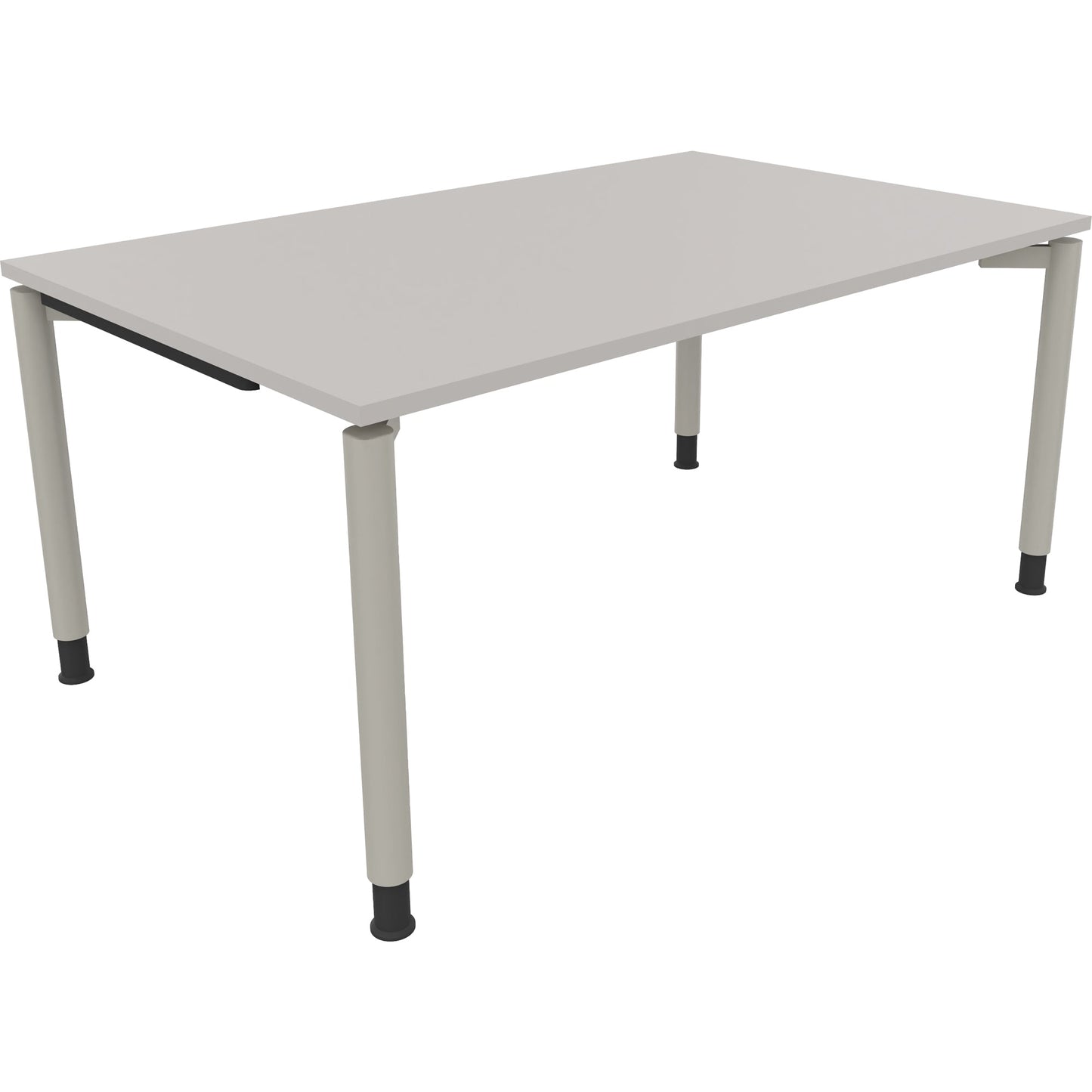 Schreibtisch all in one Maße: 1.600 x 680-820 x 1.000 mm (B x H x T) Holz lichtgrau