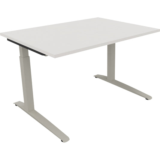 Schreibtisch all in one Maße: 1.800 x 650-850 x 700 mm (B x H x T) Holz diamant weiß