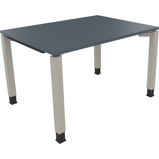 Schreibtisch all in one Maße: 1.200 x 680-820 x 900 mm (B x H x T) Holz lavagrau