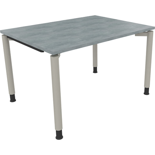Schreibtisch all in one Maße: 1.200 x 680-820 x 900 mm (B x H x T) Holz beton hell