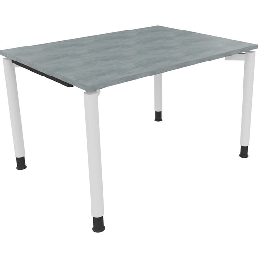 Schreibtisch all in one Maße: 1.200 x 680-820 x 900 mm (B x H x T) Holz beton hell