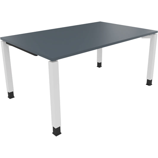 Schreibtisch all in one Maße: 1.600 x 680-820 x 1.000 mm (B x H x T) Holz lavagrau
