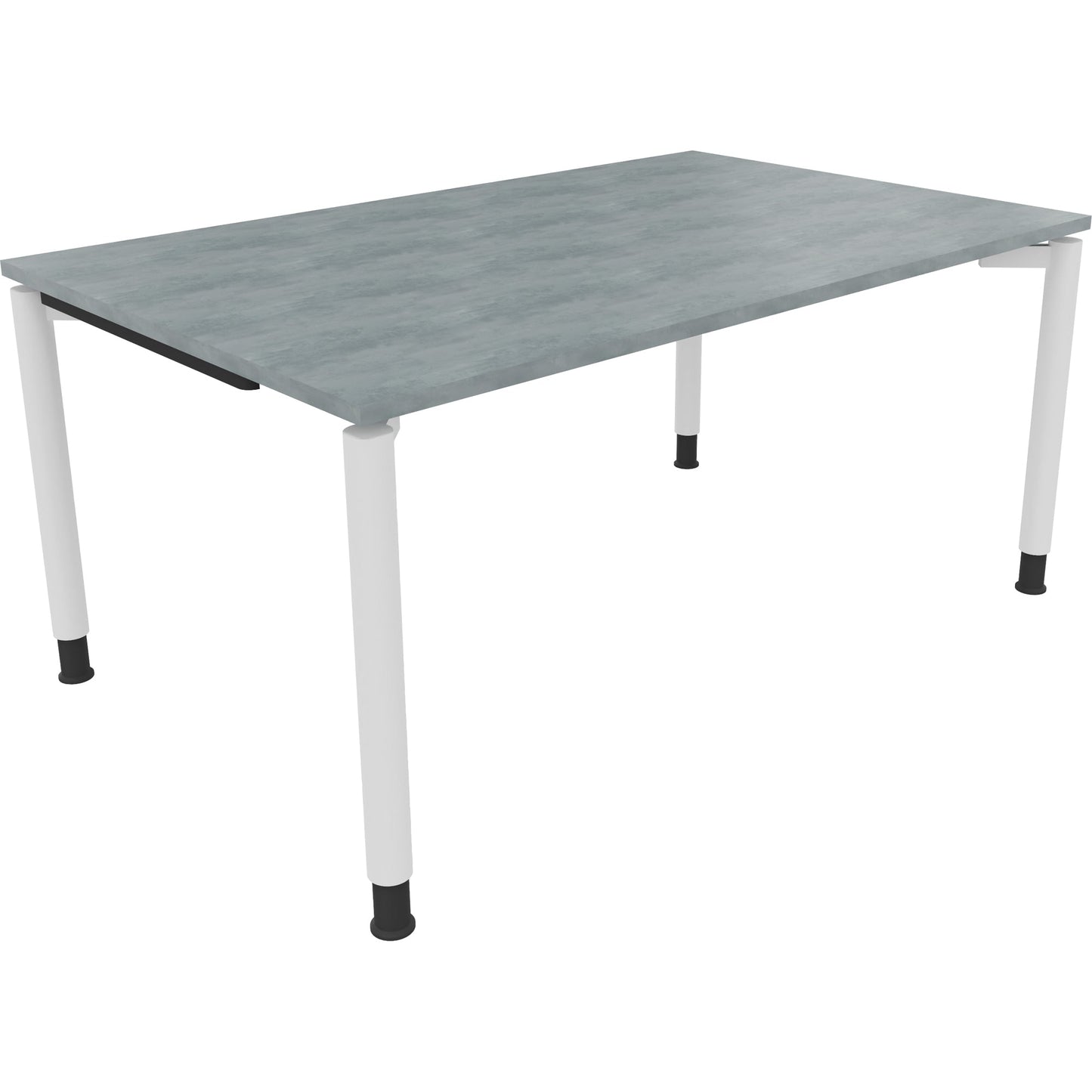 Schreibtisch all in one Maße: 1.600 x 680-820 x 1.000 mm (B x H x T) Holz beton hell