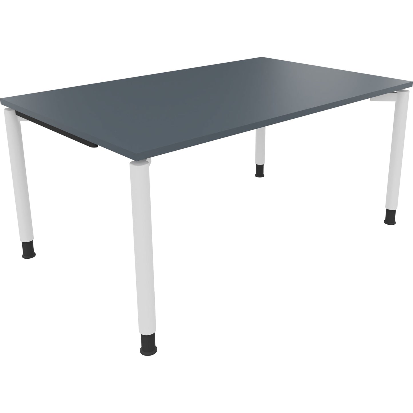 Schreibtisch all in one Maße: 1.600 x 680-820 x 1.000 mm (B x H x T) Holz lavagrau