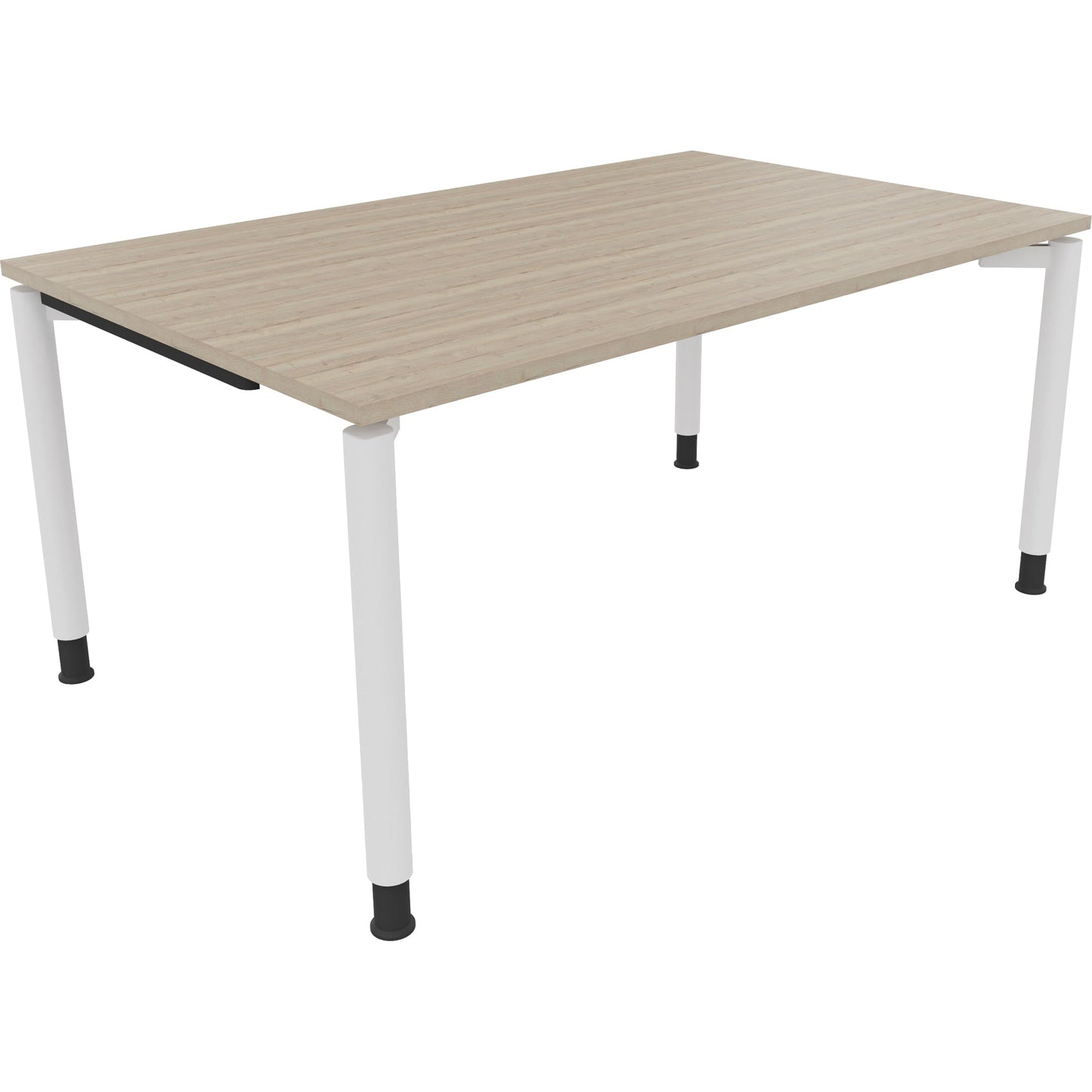 Schreibtisch all in one Maße: 1.600 x 680-820 x 1.000 mm (B x H x T) Holz eiche natur