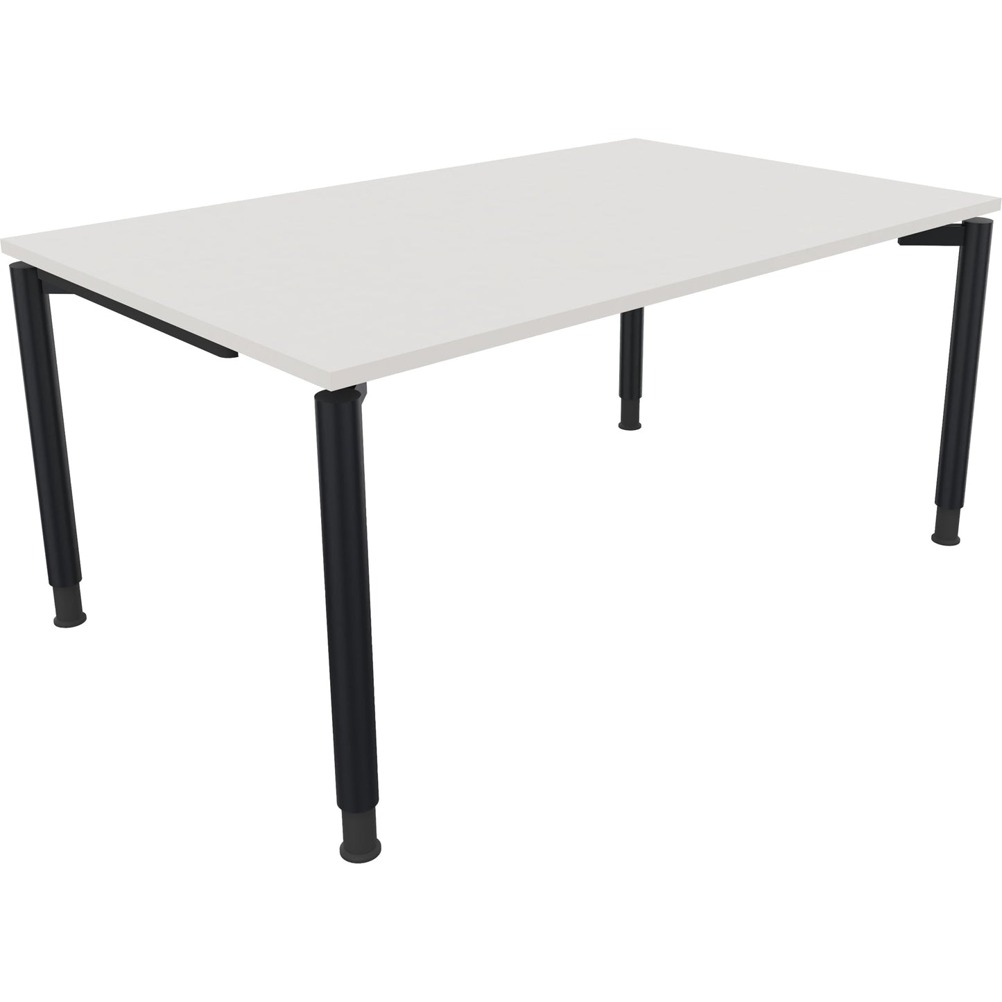 Schreibtisch all in one Maße: 1.600 x 680-820 x 1.000 mm (B x H x T) Holz diamantweiß