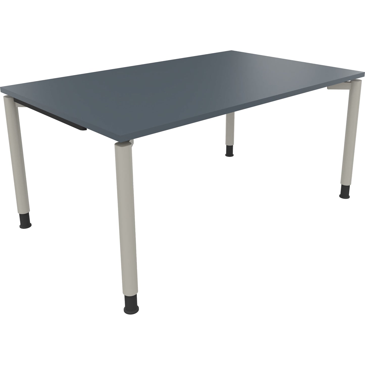 Schreibtisch all in one Maße: 1.600 x 680-820 x 1.000 mm (B x H x T) Holz lavagrau