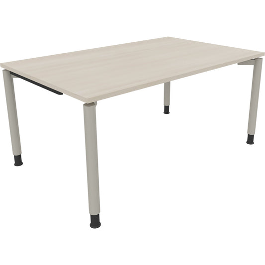Schreibtisch all in one Maße: 1.600 x 680-820 x 1.000 mm (B x H x T) Holz eiche natur